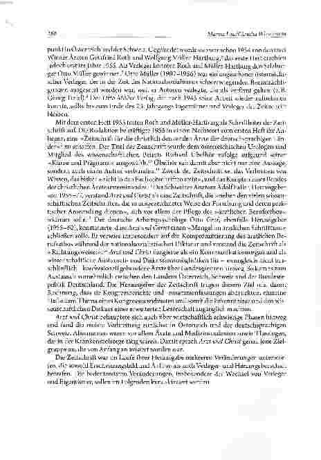 Vorschauseite 4: Die Professionalisierung der Medizinethik in Deutschland nach 1945: Zur Frühgeschichte der Zeitschrift Arzt und Christ
