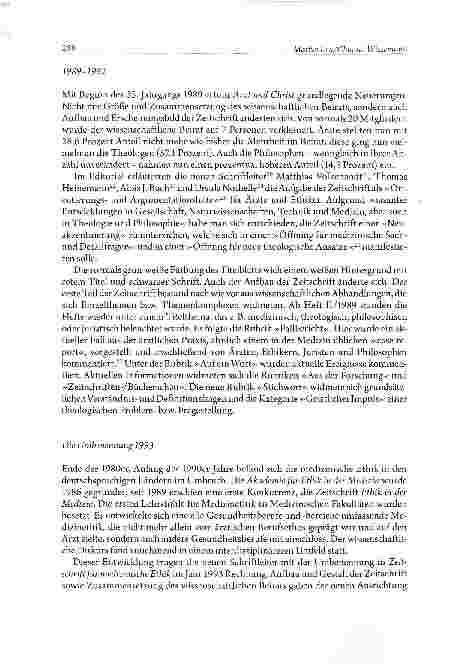 Vorschauseite 6: Die Professionalisierung der Medizinethik in Deutschland nach 1945: Zur Frühgeschichte der Zeitschrift Arzt und Christ