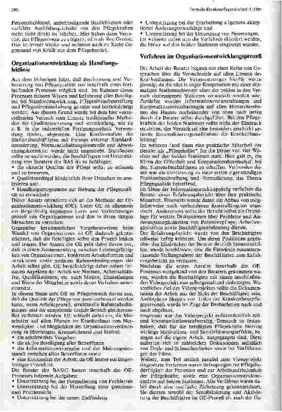 Vorschauseite 2: Verbesserung der Pflegequalität durch Organisationsentwicklung Bericht aus einem Versuch