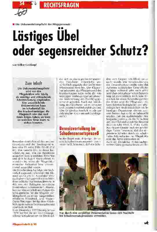 Vorschauseite 1: Lästiges Übel oder segensreicher Schutz?