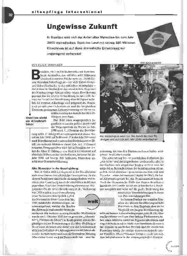 Vorschauseite 1: Ungewisse Zukunft