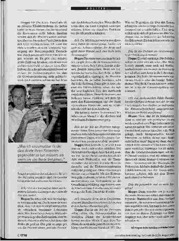 Vorschauseite 4: Wir sind auf dem Weg in die Zuteilungsmedizin u