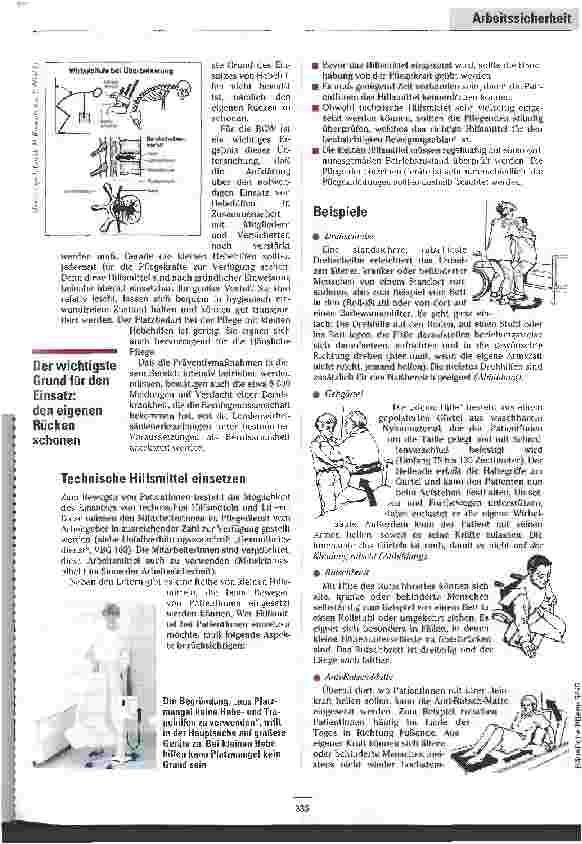 Vorschauseite 2: Rückenschonendes Arbeiten Kleine Hilfsmittel entlasten die Wirbelsäule