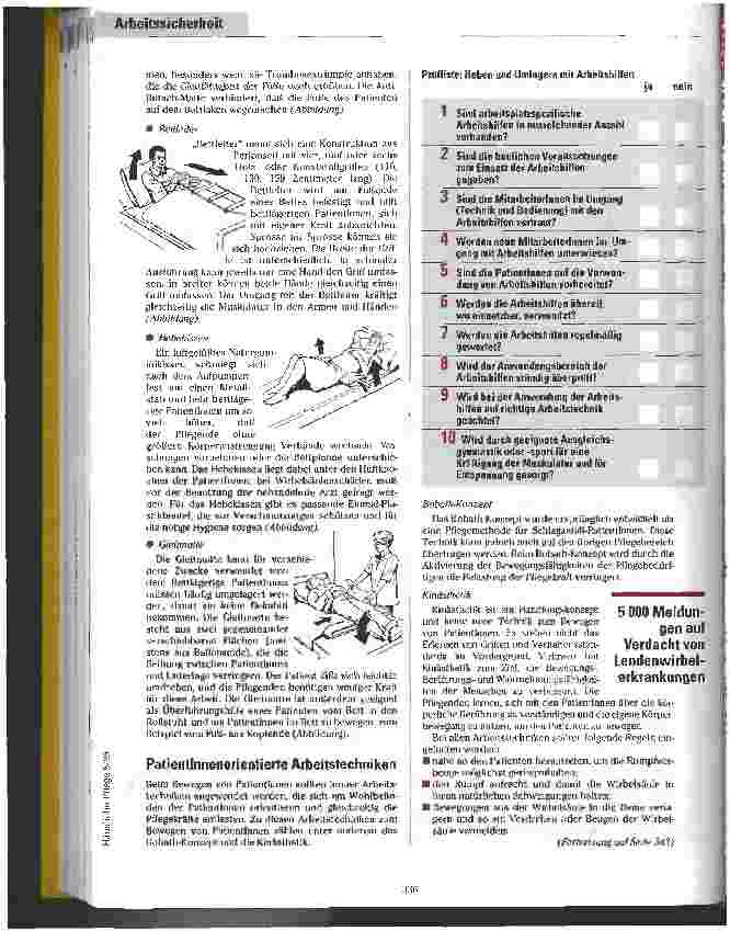 Vorschauseite 3: Rückenschonendes Arbeiten Kleine Hilfsmittel entlasten die Wirbelsäule