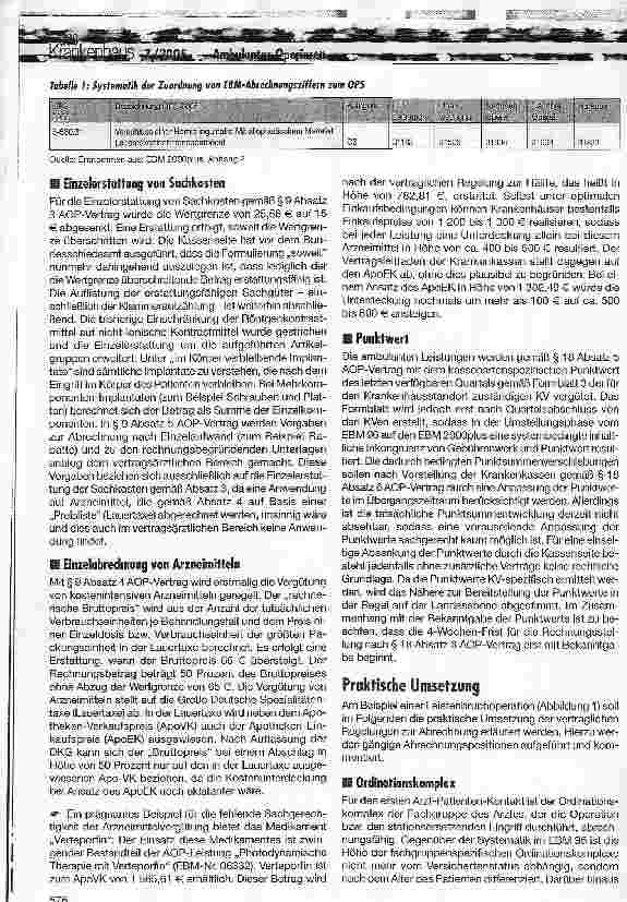 Vorschauseite 6: Erbringung und Abrechnung von ambulanten Operationen im Krankenhaus