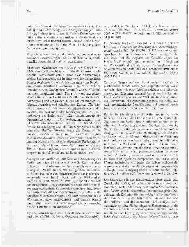 Vorschauseite 4: Aufnahme einer Stoffkombination in die sog. TraditionslisteVerwaltungsgericht Köln, Urteil vom 15. Dezember 2004 - 24 K 8167/01
