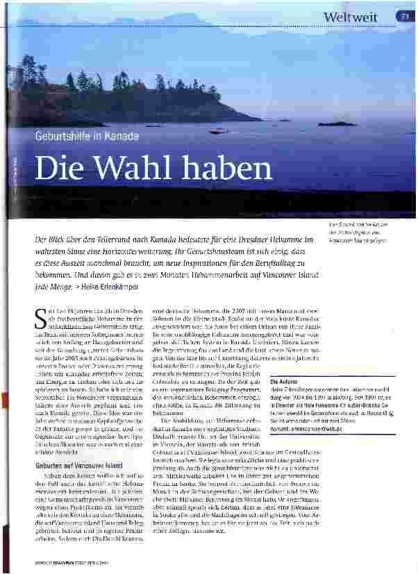 Vorschauseite 1: Die Wahl haben