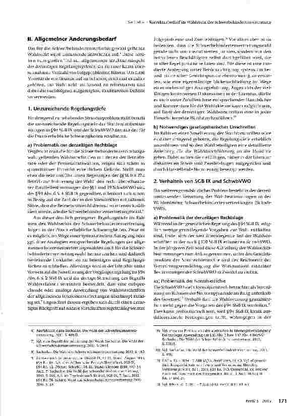 Vorschauseite 2: Korrekturbedarf im Wahlrecht der Schwerbehindertenvertretung
