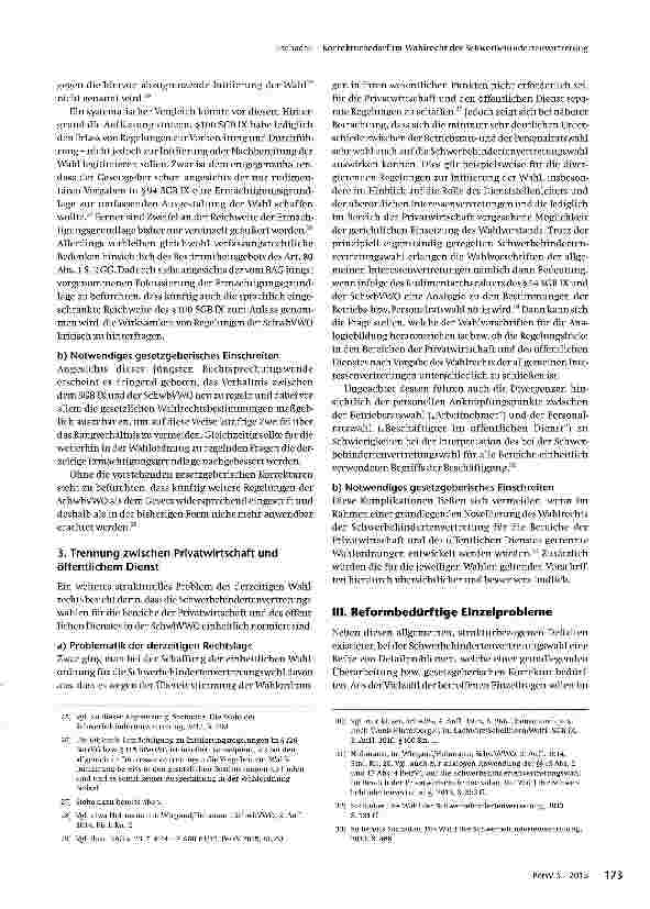 Vorschauseite 4: Korrekturbedarf im Wahlrecht der Schwerbehindertenvertretung