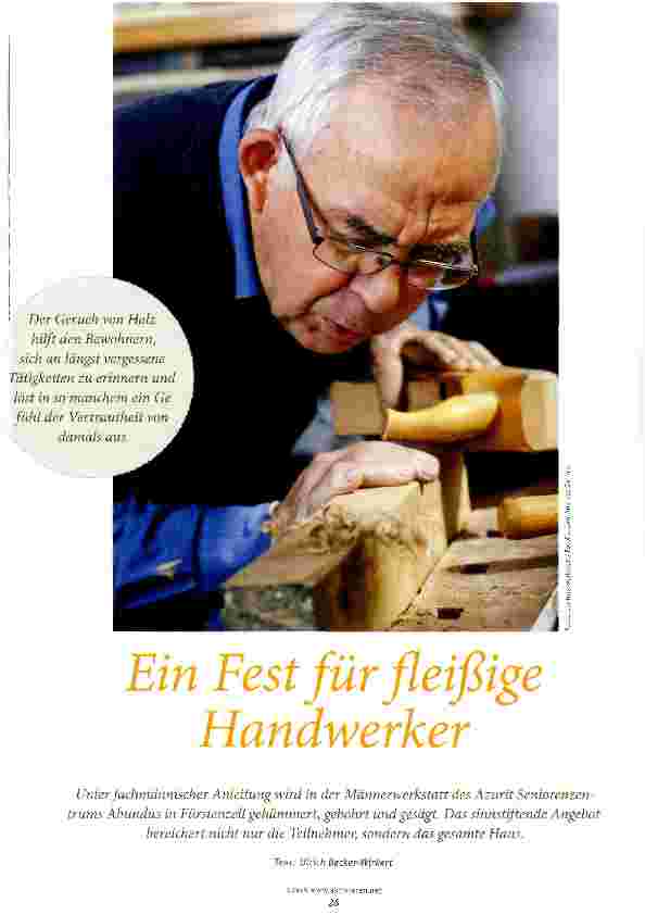 Vorschauseite 1: Ein Fest für fleißige Handwerker