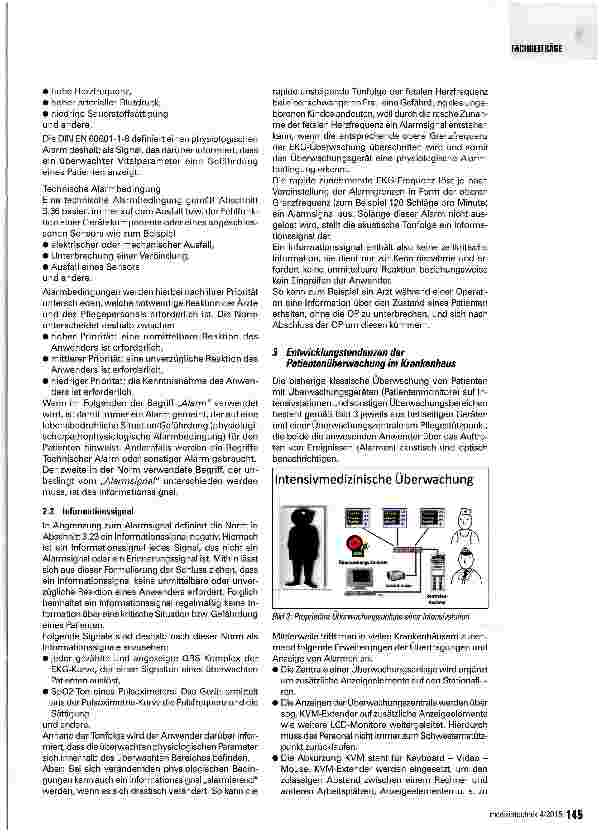Vorschauseite 4: Die Alarmierungsnorm DINEN 60601-1-8: 2014