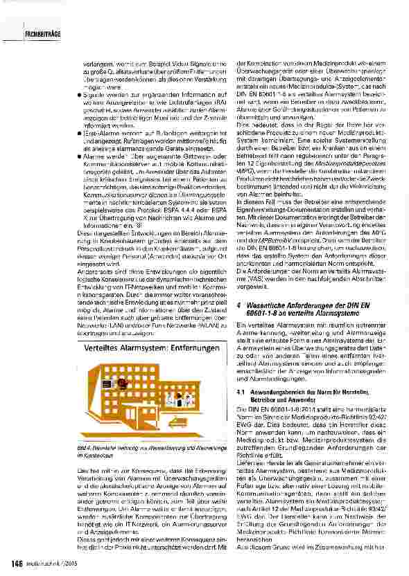 Vorschauseite 5: Die Alarmierungsnorm DINEN 60601-1-8: 2014