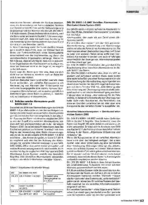 Vorschauseite 6: Die Alarmierungsnorm DINEN 60601-1-8: 2014