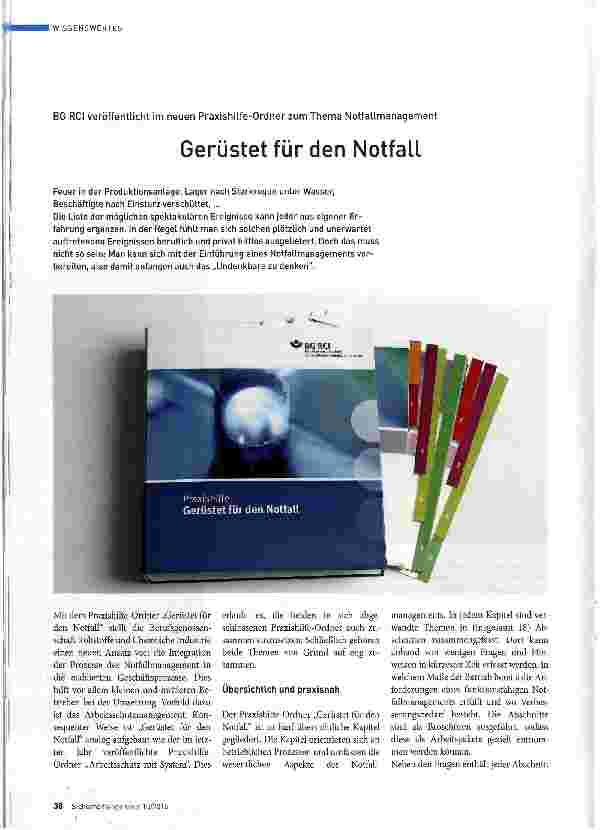Vorschauseite 1: Gerüstet für den Notfall