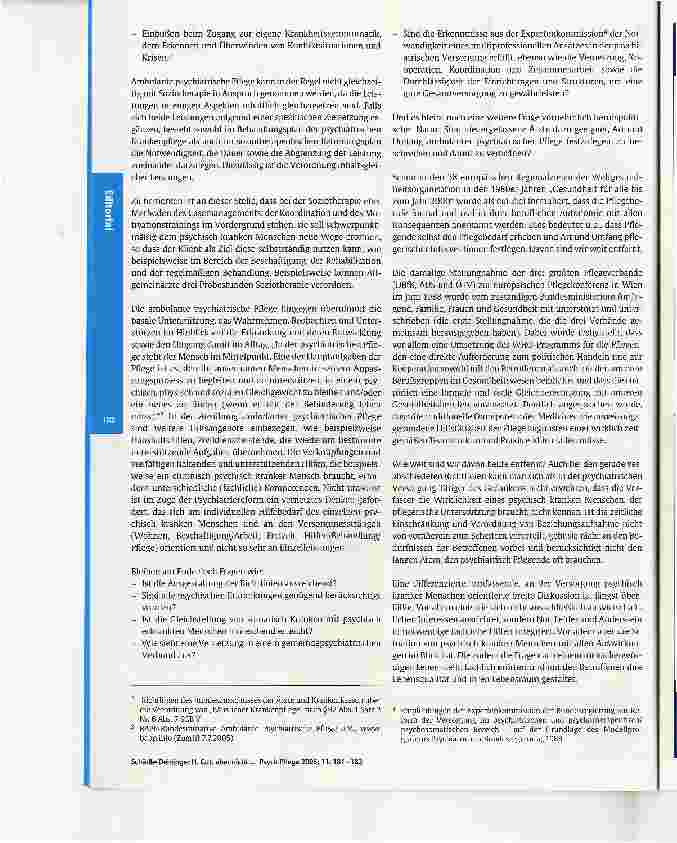 Vorschauseite 2: Gut, aber nicht ausreichend - der Gleichstellung seelisch Kranker einen Schritt näher?