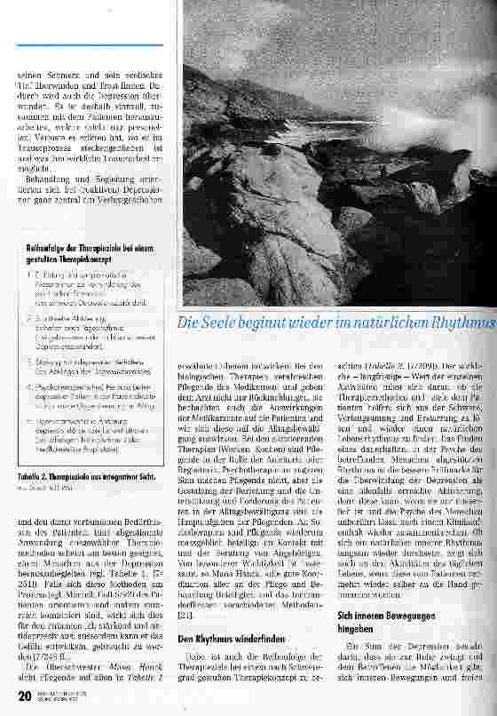 Vorschauseite 5: Heikle Balance zwischen Ruhe und Aktivierung Depression (2): Begleitung und Therapie