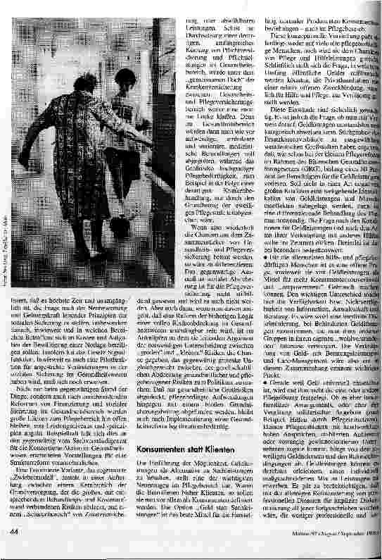 Vorschauseite 2: Mixtum compositum Die Pflegeversicherung im Prozeß der politschen Umsetzung