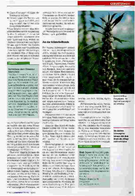 Vorschauseite 2: Mit der Natur gegen die Angst