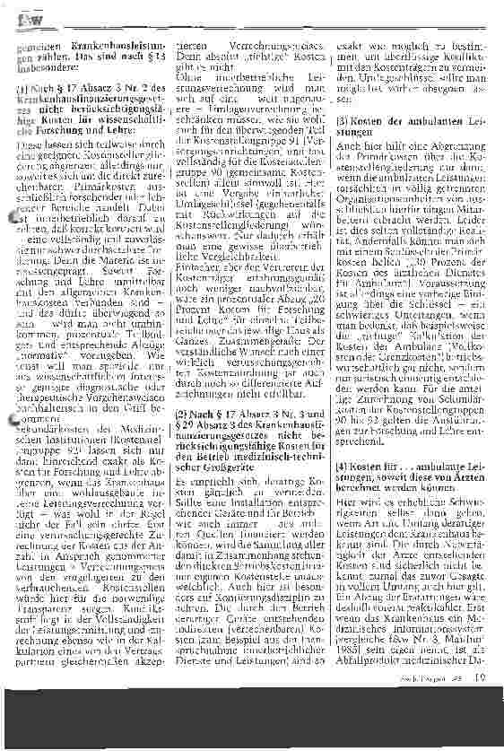 Vorschauseite 2: Betriebliche Aufzeichnungen und neue Bundespflegesatzverordnungen Teil I