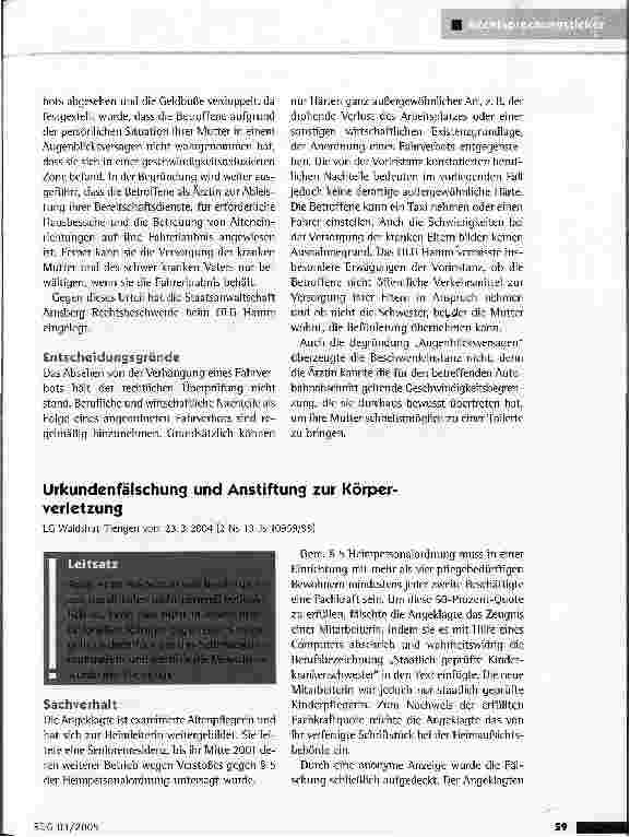 Vorschauseite 1: Urkundenfälschung und Anstiftung zur Körperverletzung
