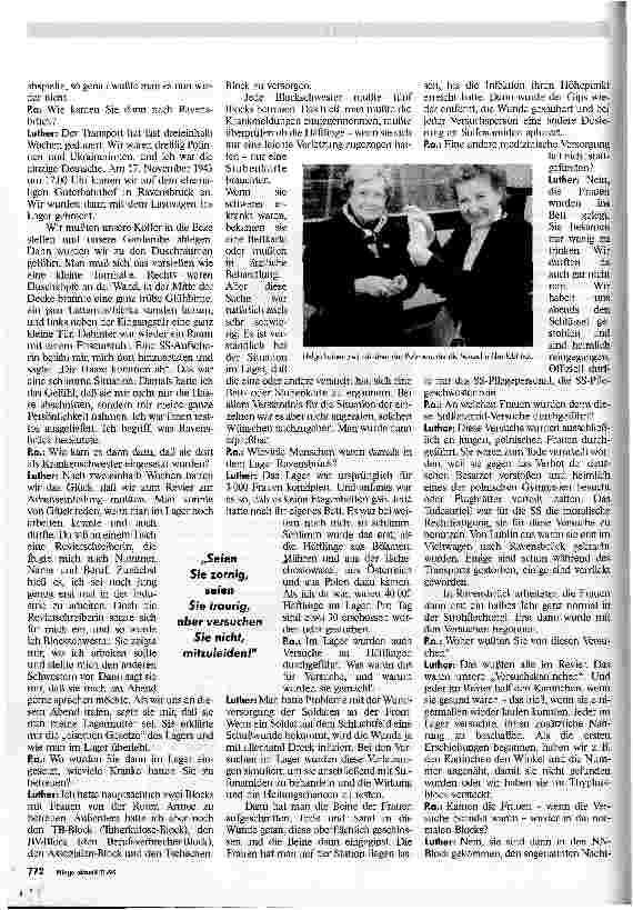 Vorschauseite 2: Da wurde ich sofort verhaftet ... Als Blockschwester im KZ Ravensbrück Interview mit Helga Luther