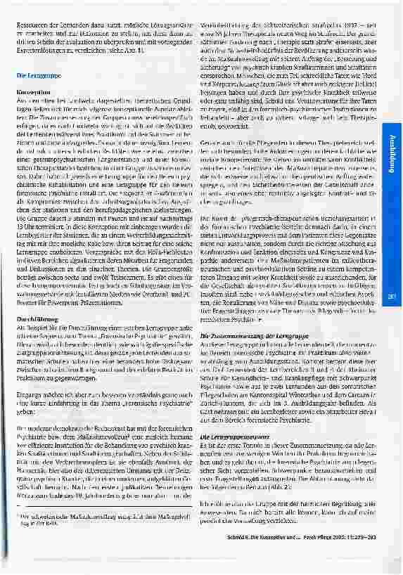 Vorschauseite 3: Die Konzeption und Durchführung praxisorientierterLerngruppen in der Psychiatrie