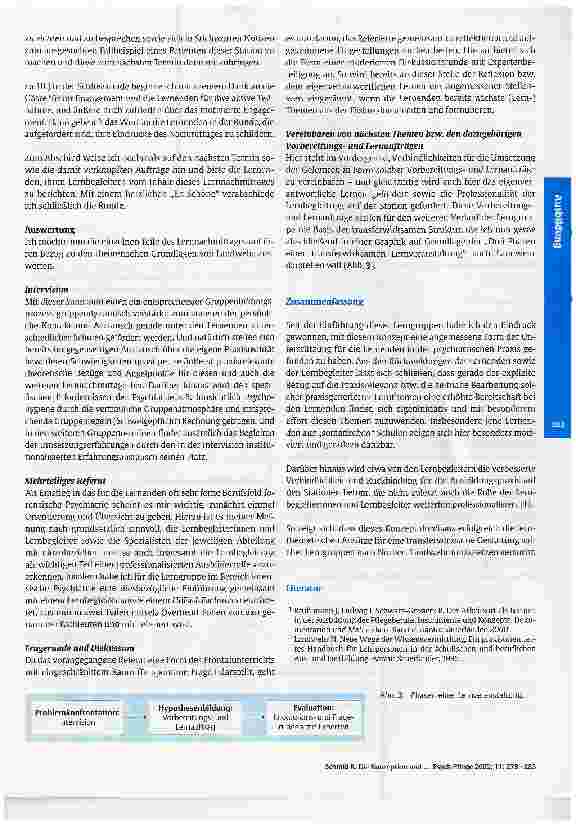Vorschauseite 5: Die Konzeption und Durchführung praxisorientierterLerngruppen in der Psychiatrie