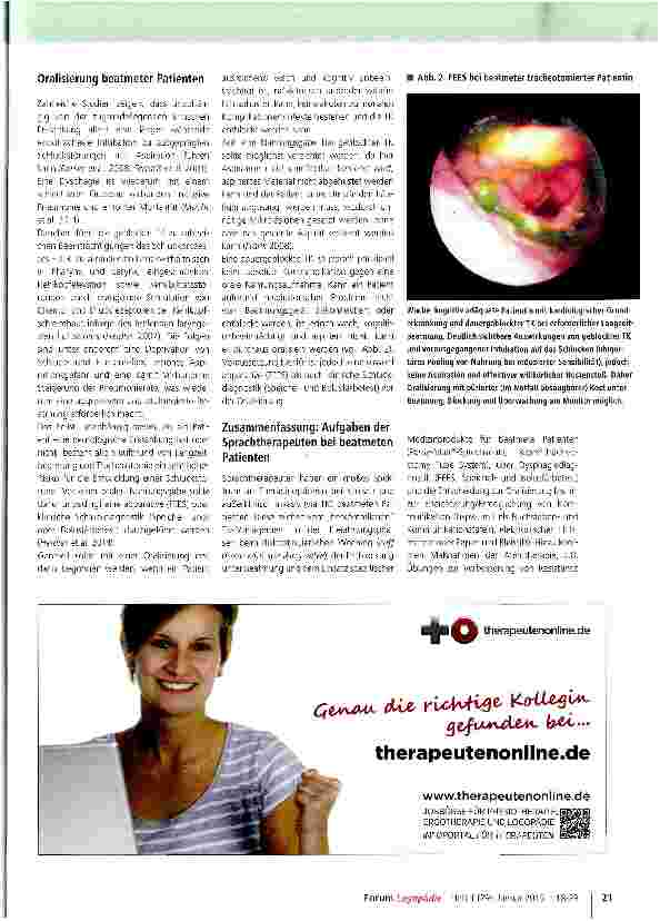 Vorschauseite 4: Therapie bei beatmeten Patienten