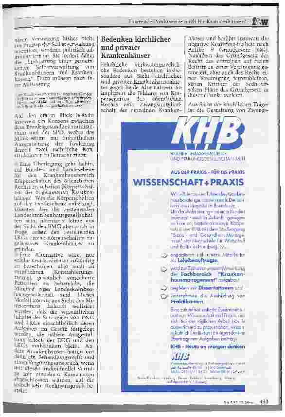 Vorschauseite 2: Floatende Punktwerte auch für Krankenhäuser?