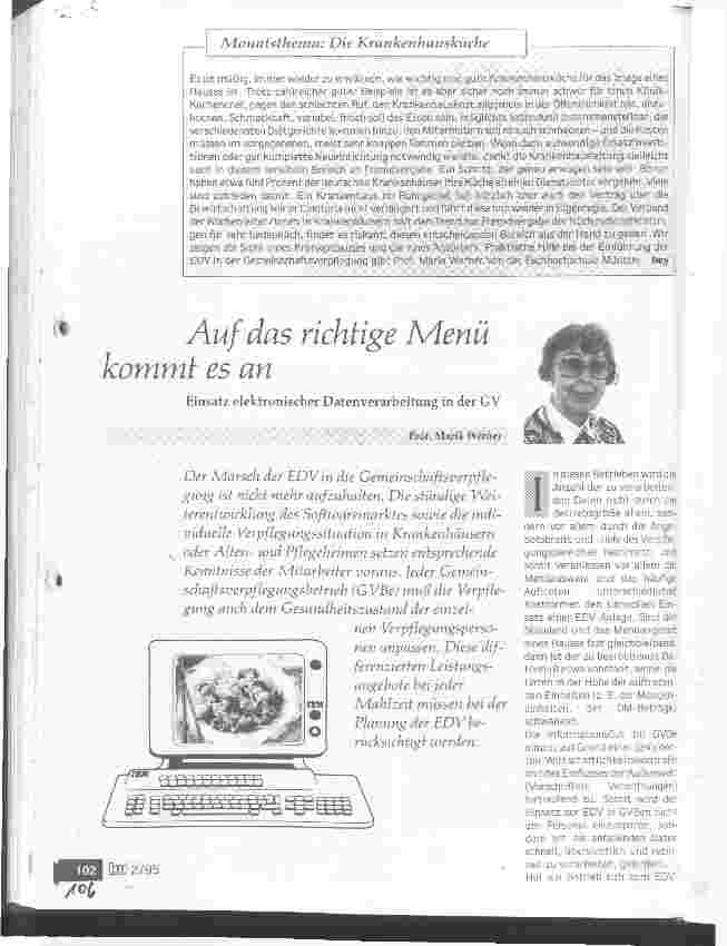 Vorschauseite 1: Auf das richtige Menü kommt es an