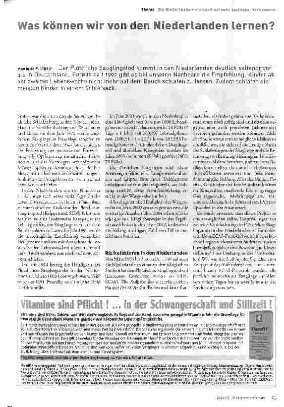 Vorschauseite 1: Was können wir von den Niederlanden lernen?