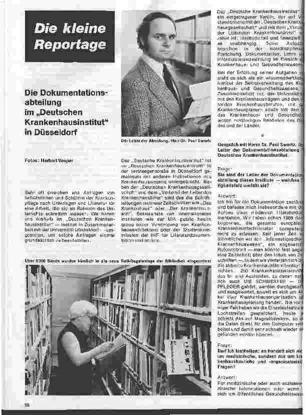Vorschauseite 1: Die Dokumentationsabteilung im Deutschen Krankenhausinstitut in Düsseldorf