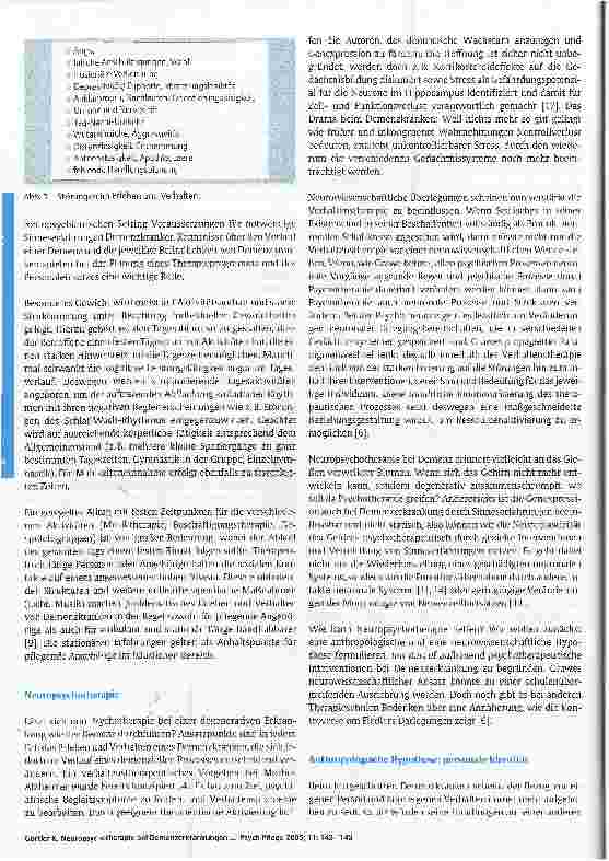 Vorschauseite 2: Neuropsychotherapie bei Demenzerkrankungen