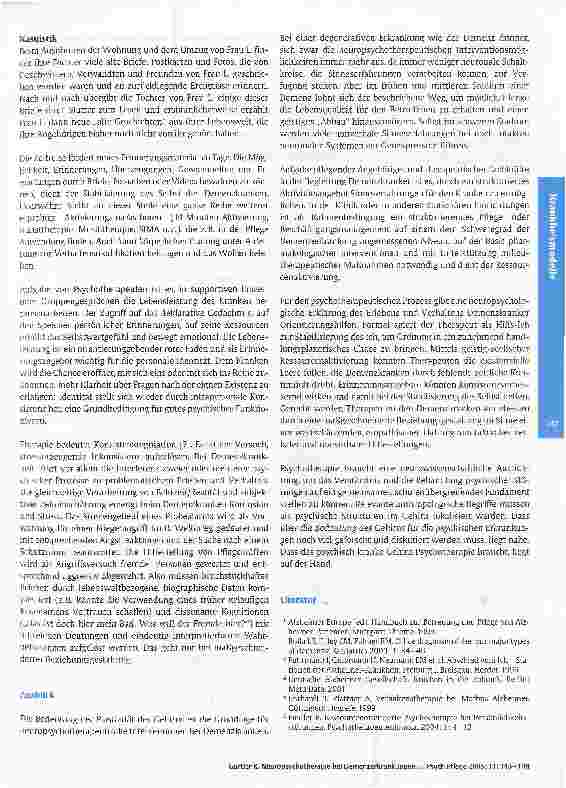 Vorschauseite 5: Neuropsychotherapie bei Demenzerkrankungen