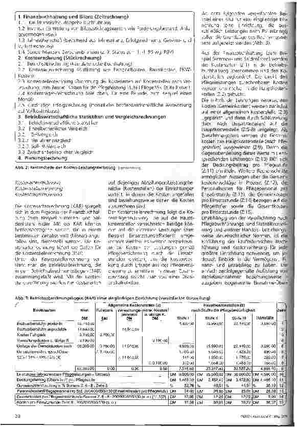 Vorschauseite 3: PV-Gesetz: Plfegeleistung/Wirtschaftlichkeit und Kostenrechnung
