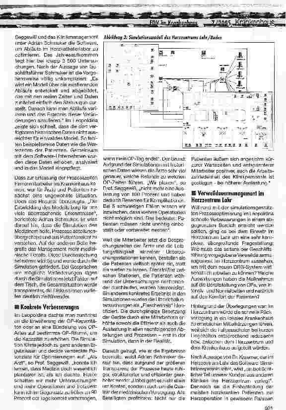 Vorschauseite 2: EDV im Krankenhaus
