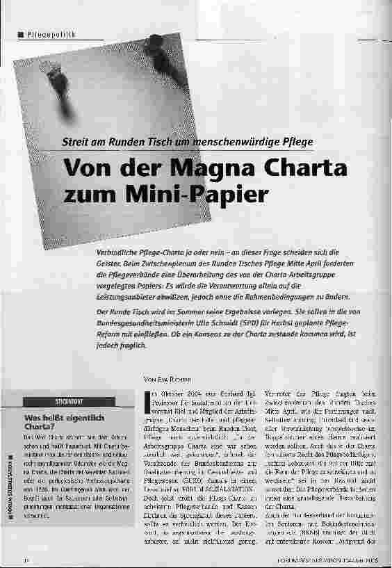 Vorschauseite 1: Von der Magna Charta zum Mini-Papier