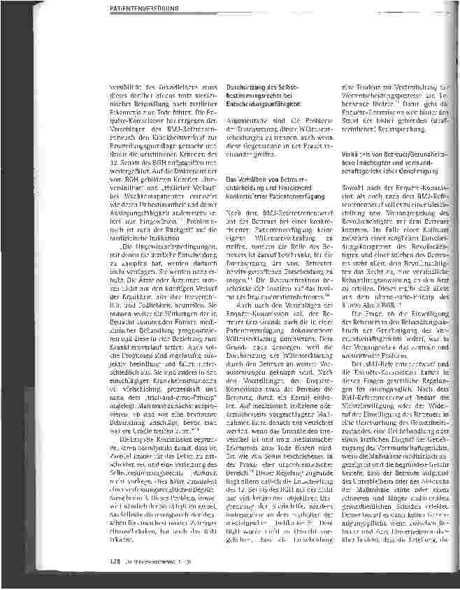 Vorschauseite 3: Die neuesten Rechtsentwicklungen zum Thema Sterbehilfe und Patientenverfiigung