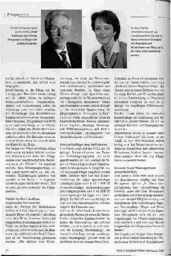 Vorschauseite 2: Zentrale Rolle für Case Manager und Kommunen