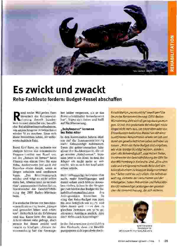 Vorschauseite 1: Es zwickt und zwackt