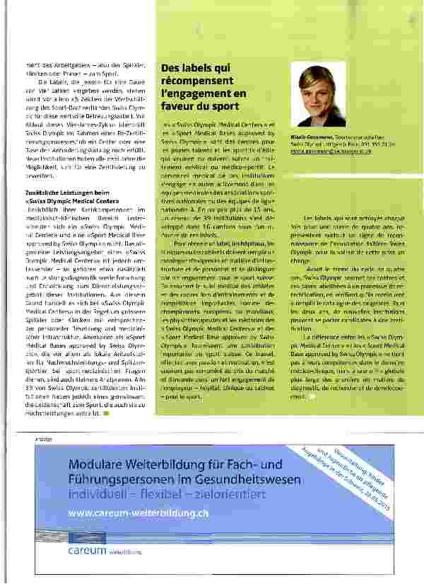 Vorschauseite 2: Ein Label als Anerkennung Dienste im Sport