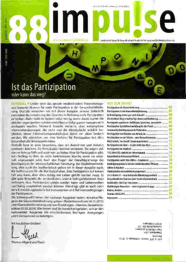 Vorschauseite 1: Ist das Partizipation oder kann das weg?