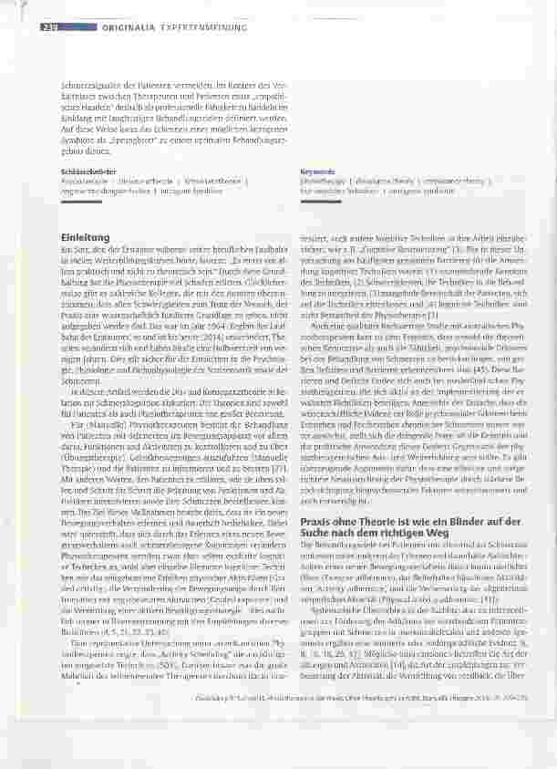 Vorschauseite 2: Physiotherapie in der Praxis: Ohne Theorie geht es nicht