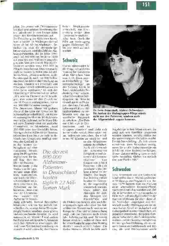 Vorschauseite 2: Wohngruppen als Alternative zum Pflegeheim Fachtagung Psychogeriatrie in Europa. Modelle für Deutschland