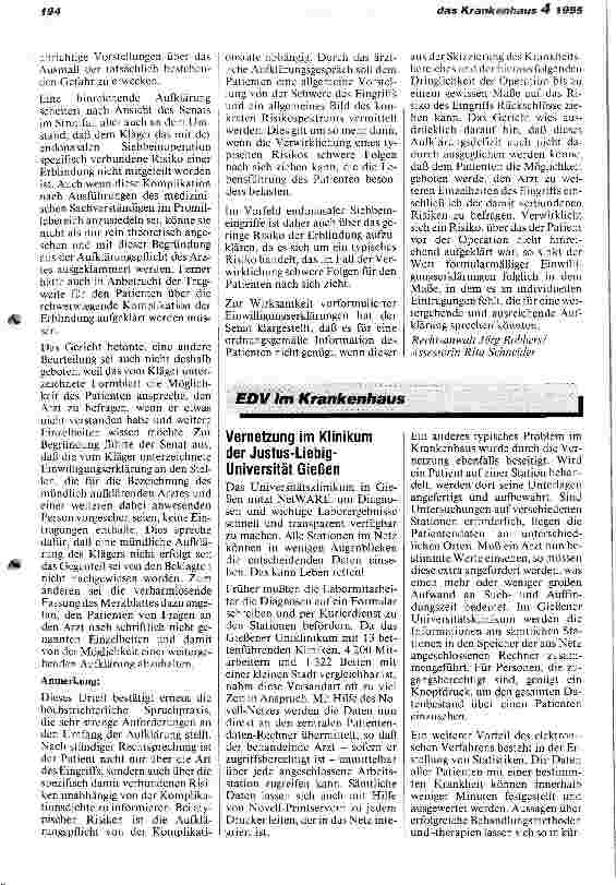 Vorschauseite 2: Wirksamkeit formularmäßiger Einwilligungserklärungen