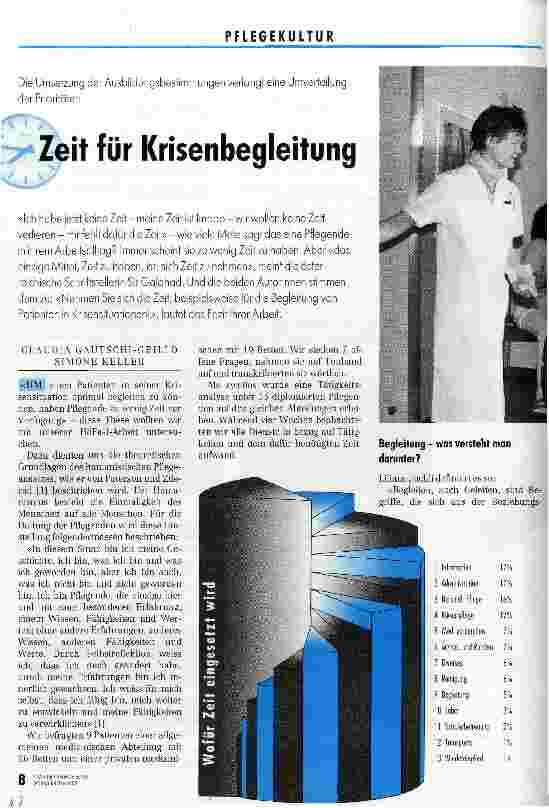 Vorschauseite 1: Zeit für Krisenbegleitung Die Umsetzung der Ausbildungsbestimmungen verlangt eine Umverteilung der Prioritäten