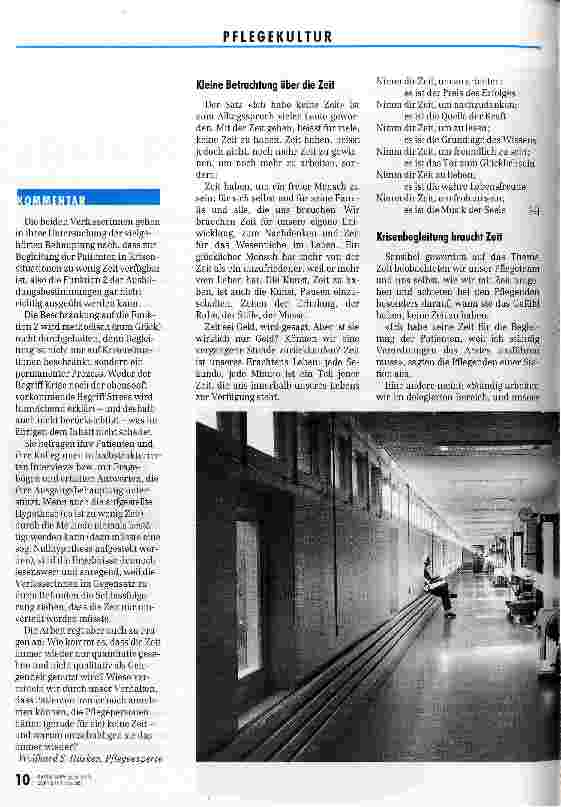 Vorschauseite 3: Zeit für Krisenbegleitung Die Umsetzung der Ausbildungsbestimmungen verlangt eine Umverteilung der Prioritäten
