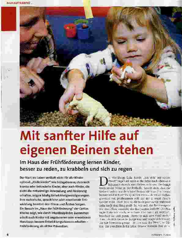 Vorschauseite 1: Mit sanfter Hilfe auf eigenen Beinen stehen