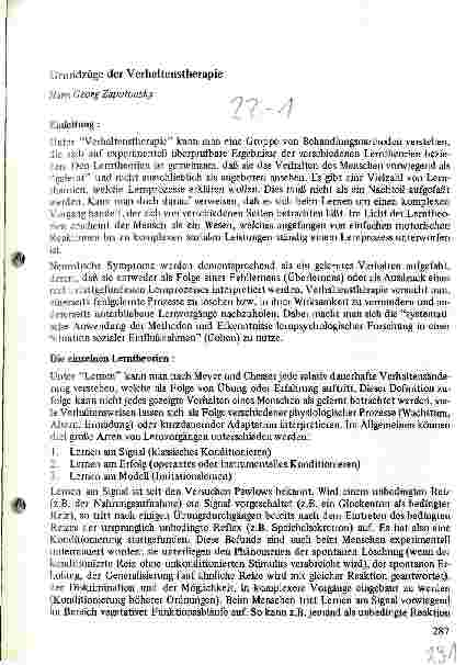 Vorschauseite 1: Grundzüge der Verhaltenstherapie