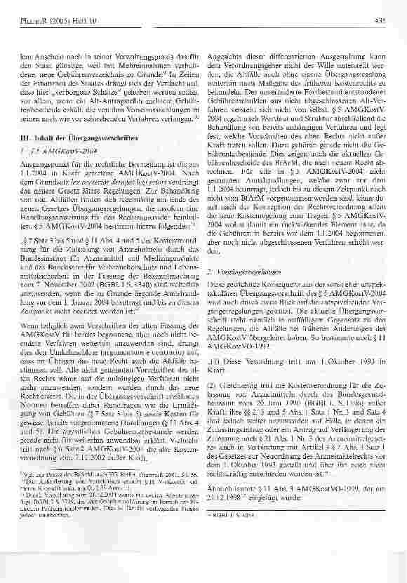Vorschauseite 2: Der maßgebliche Zeitpunkt für Gebühren im arzneimittelrechtlichen Zulassungsverfahren
